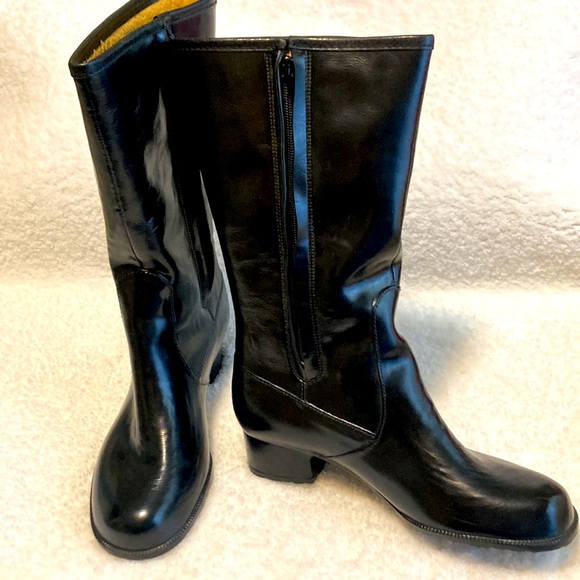 Vintage Whatever the weather black Boots - Picture 1 of 13